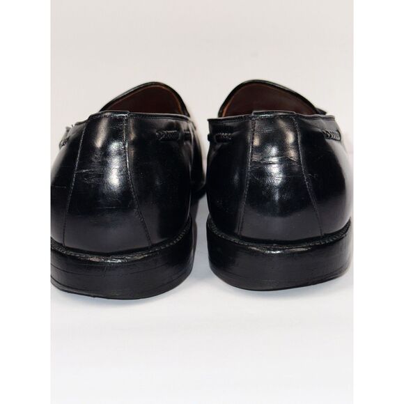 Allen Edmonds Black Leather Pembrooke Loafer Tassel Classic Dress Shoes 11 D - Picture 5 of 16